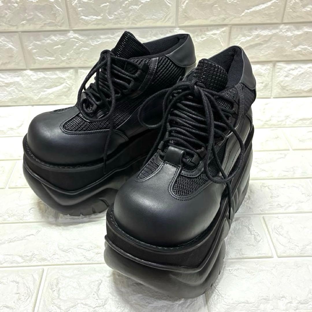 1回使用】Demonia デモニア 厚底スニーカー ブーツ 25cm 黒M7 - メルカリ 1回使用】Demonia デモニア 厚底スニーカー ブーツ 25cm 黒M7 - メルカリ