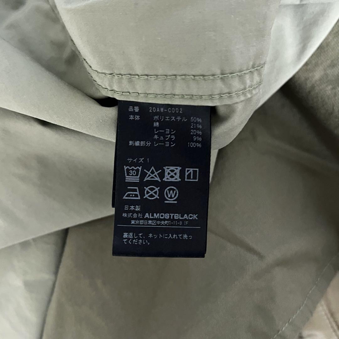 ALMOSTBLACK 20AW ライナー付き ミリタリー モッズコート