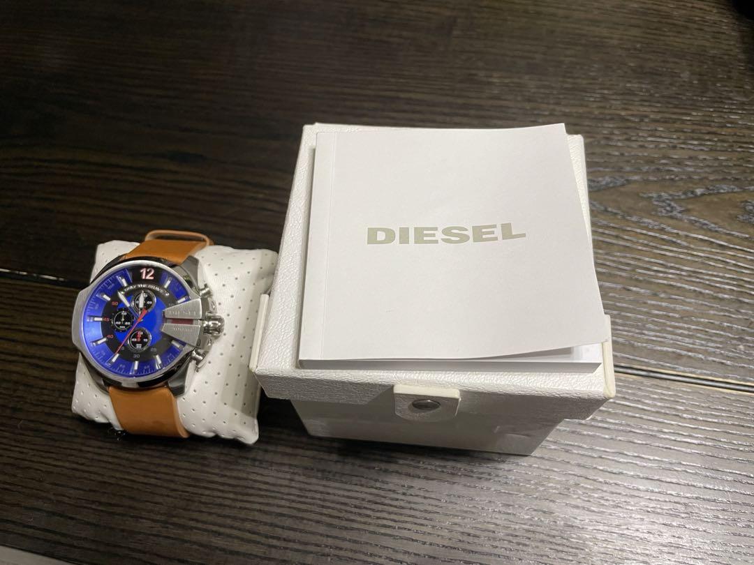 【美品】 DIESEL腕時計 メンズ メガチーフ クロノグラフ DZ4319