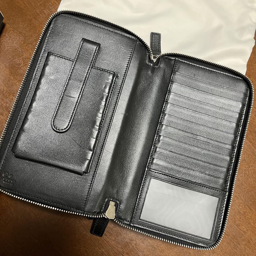 グッチ マイクログッチシマ オーガナイザー 財布 正規品