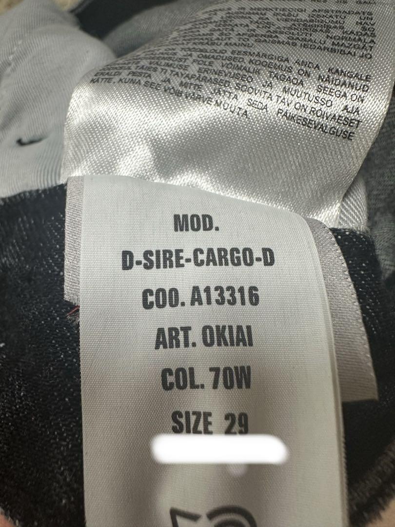 DIESEL Straight Jeans1996 D-SIRE カーゴ W29