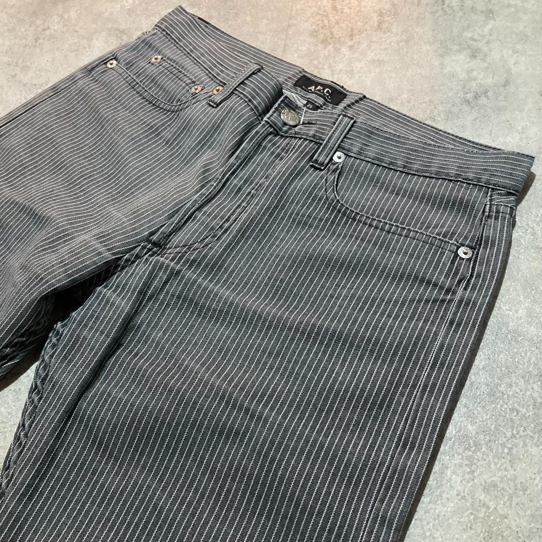 希少【A.P.C】アーペーセー NEW STANDARD ストライプ柄パンツ