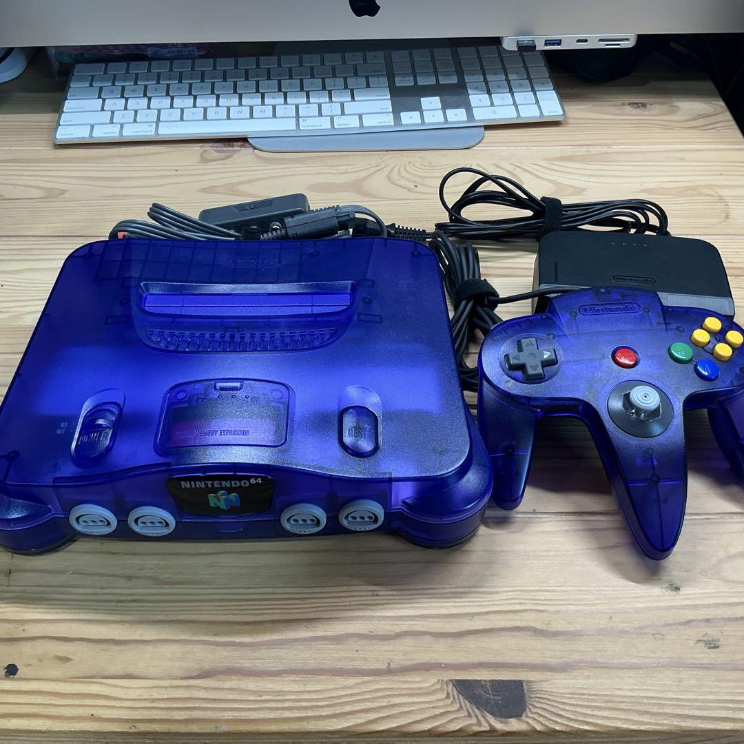 ☆ NINTENDO 64 ミッドナイトブルー プレイセット