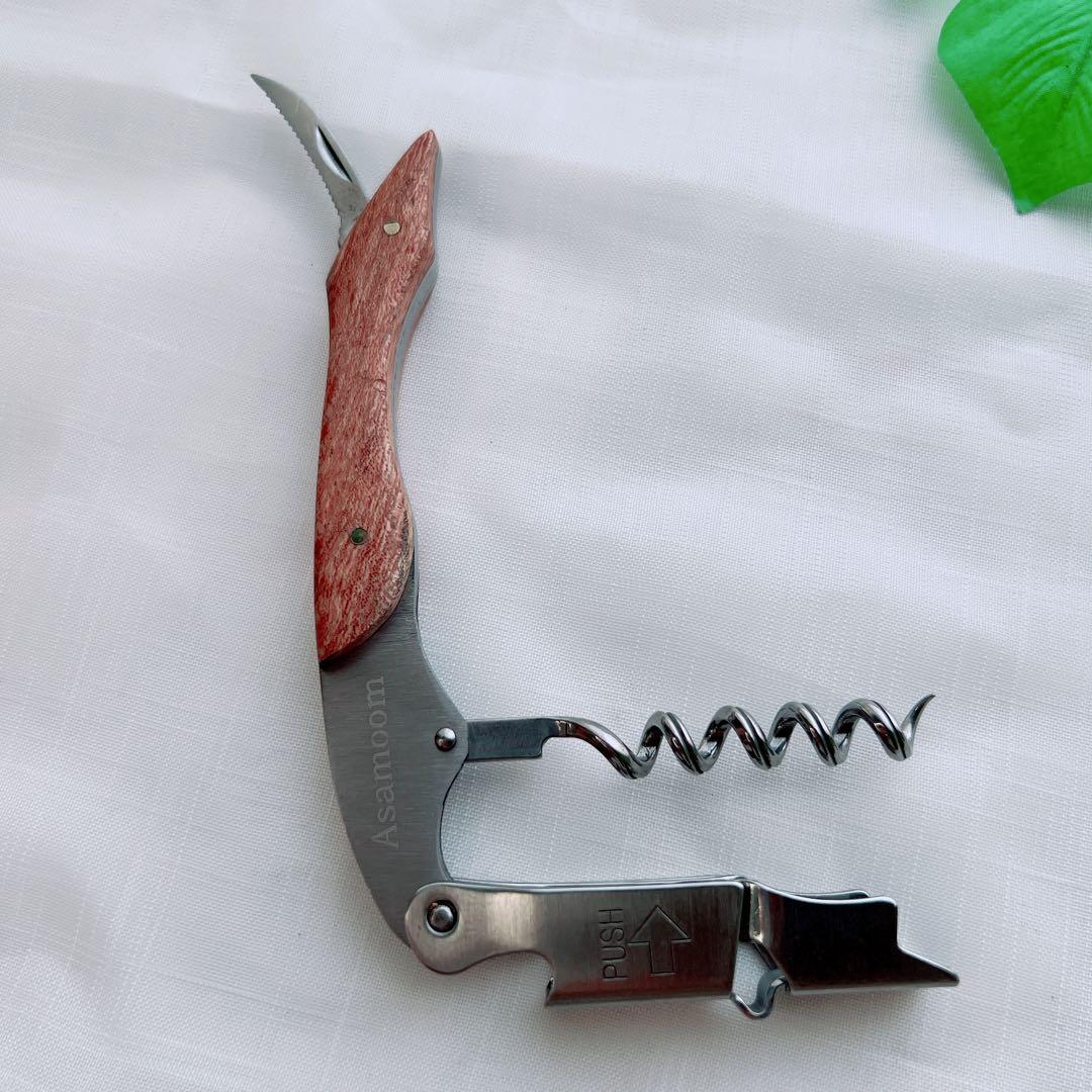 ソムリエナイフ ワインオープナー 専用ケース付き 栓抜き コルク抜き ソムリエナイフ ワインオープナー 専用ケース付き 栓抜き コルク抜き