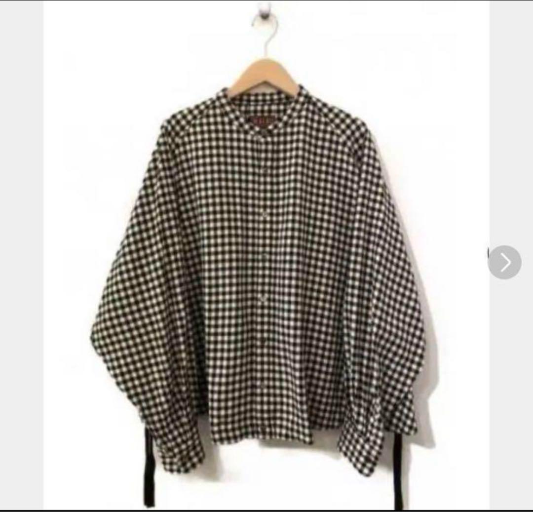mainu マイヌ　ギンガムチェックシャツ　EMERGENCY SHIRTS