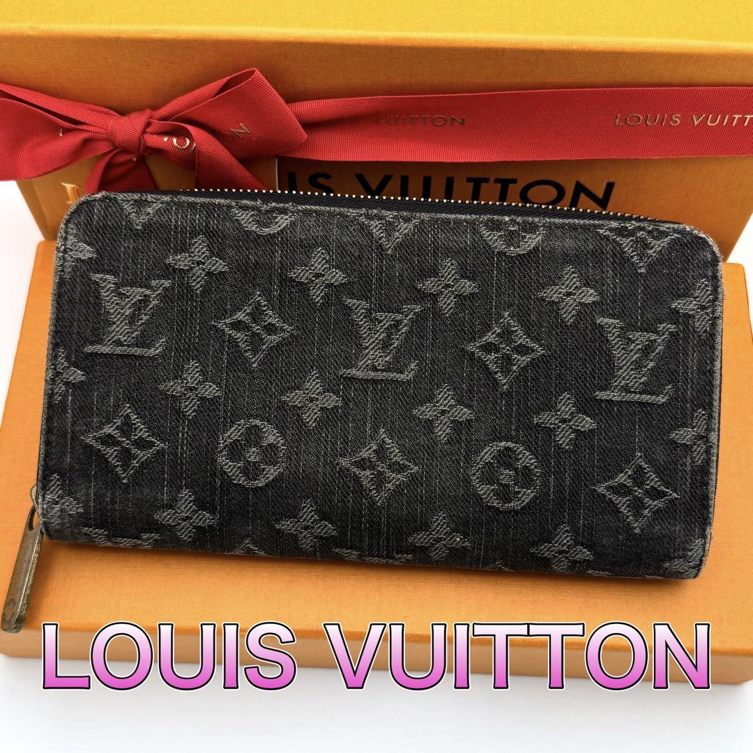 レア❣️ルイヴィトン モノグラム デニム ジッピーウォレット 長財布