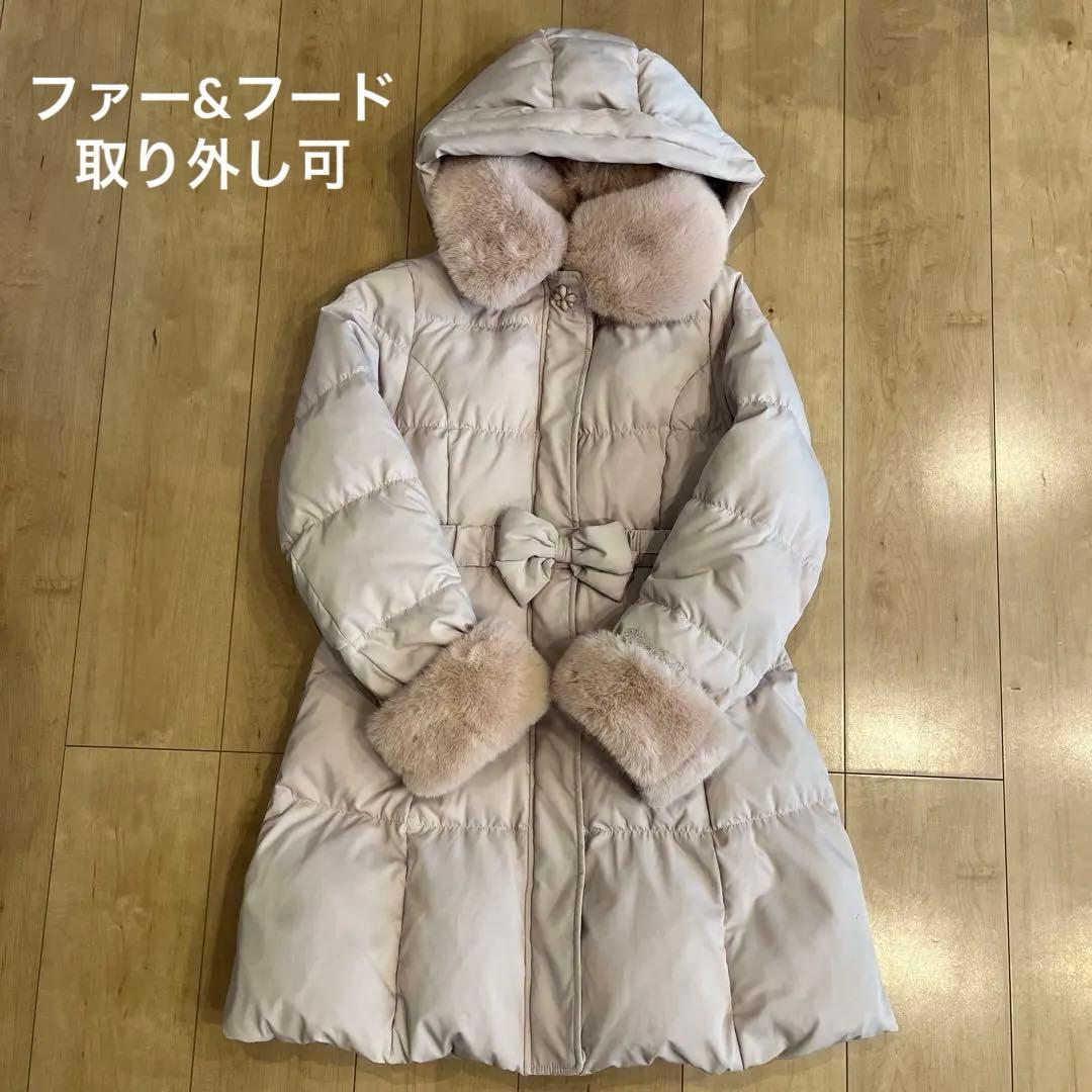 Mezzo Piano メゾピアノ ダウンコート 150 ダッフルダウン メゾピアノ ロングダウンコート 150センチ メゾピアノ