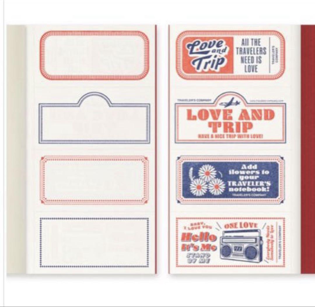 【限定品】トラベラーズファクトリー　レギュラーサイズLOVE AND TRIP