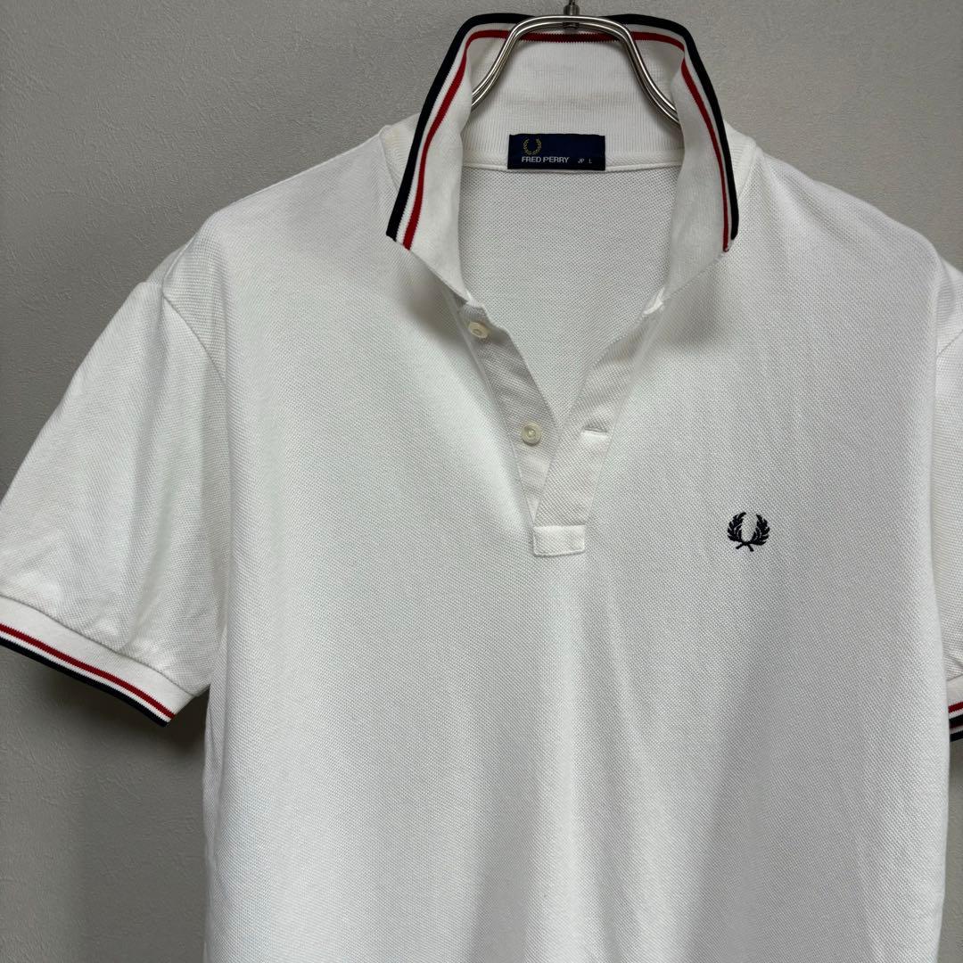 FRED PERRY フレッドペリー ポロシャツ shirt  襟付きシャツ 白