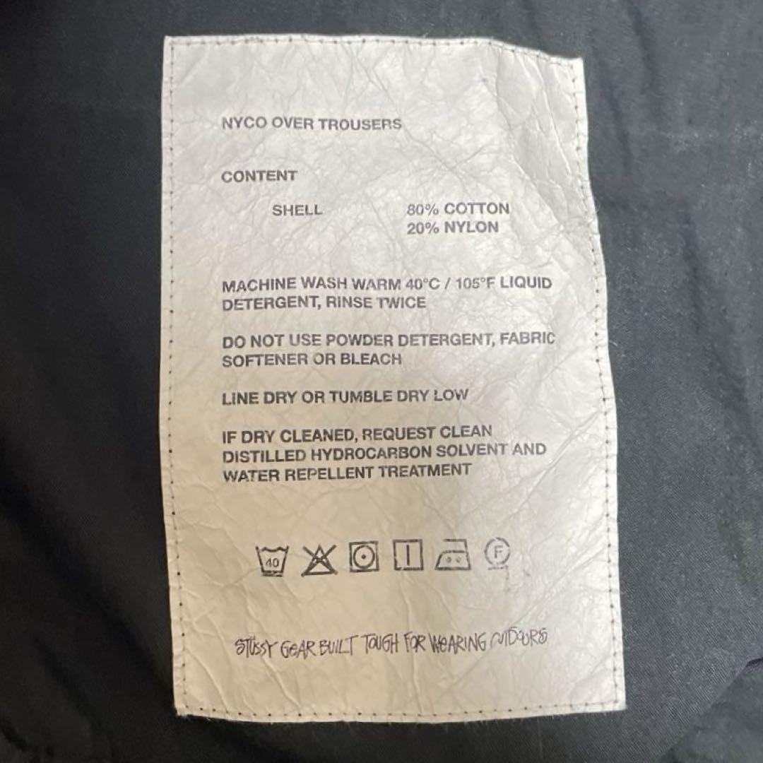 Stussy NYCO OVER TROUSERS Washed Black S