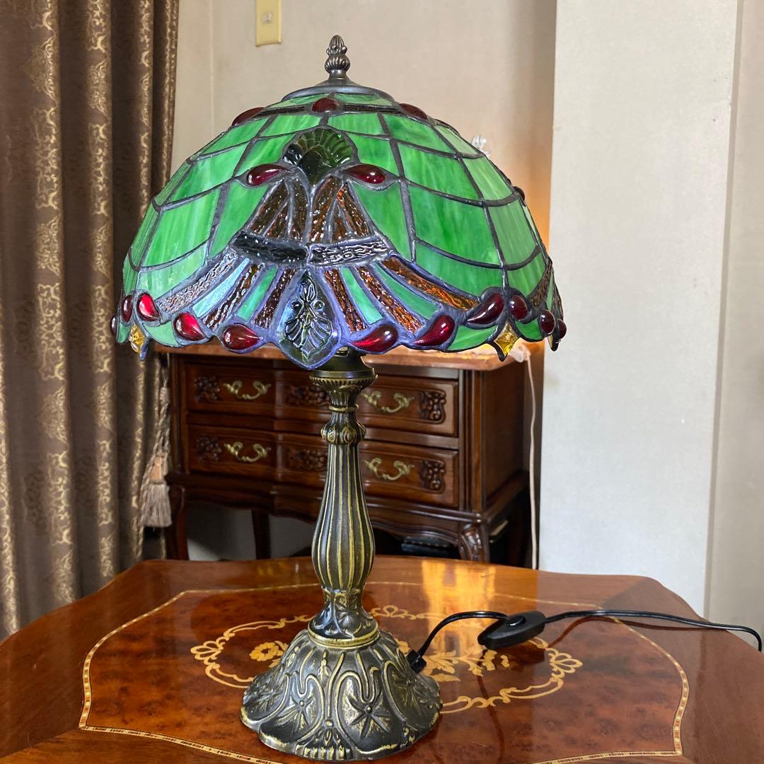 ステンドグラス　ランプ　照明　アンティーク