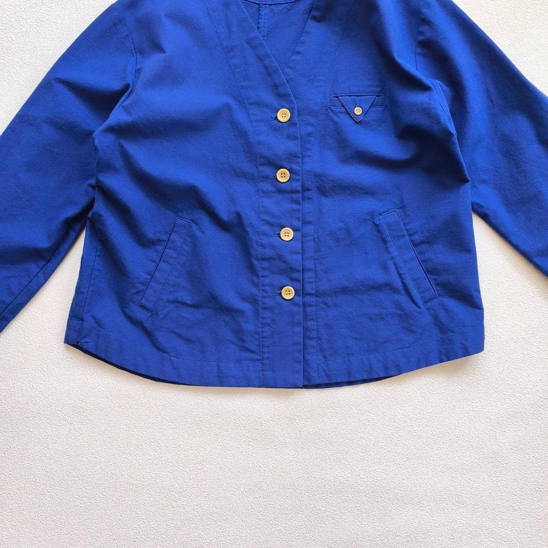 ブルーウィロー blue willow コットン ジャケット ブルー ナチュラン