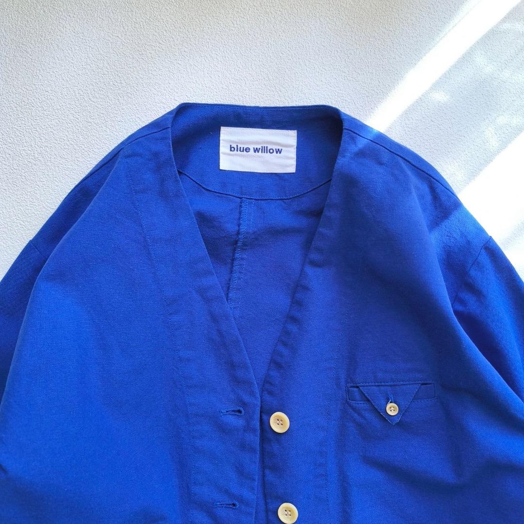 ブルーウィロー blue willow コットン ジャケット ブルー ナチュラン