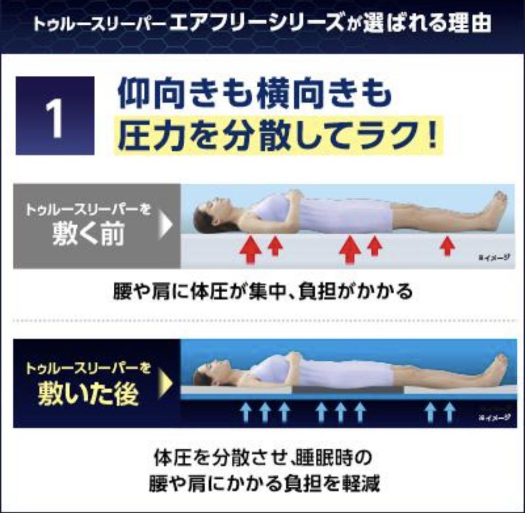新品未使用 トゥルースリーパー エアフリー 三つ折りタイプ か