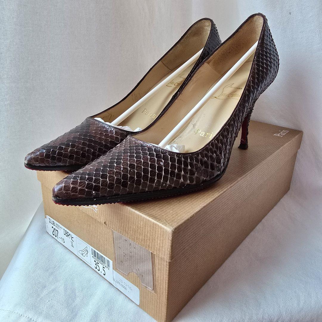 Christian Louboutin ヘビ　ハイヒール 35.5