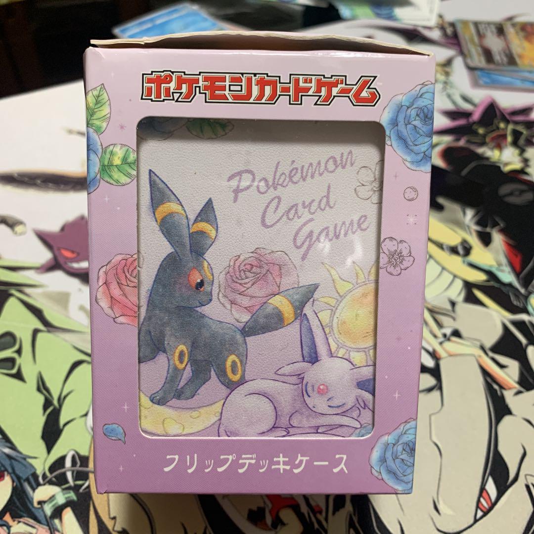 ポケモンカード　フリップデッキケース　ブラッキー　エーフィ フリップデッキケース エーフィ&ブラッキー フラワー ｜ポケカ