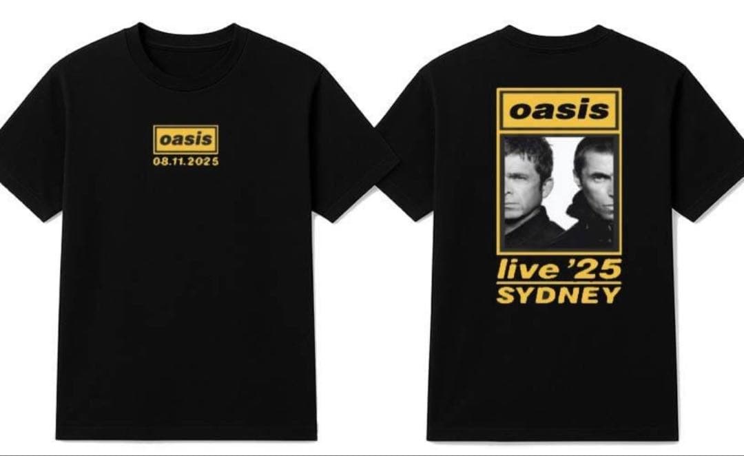 oasis live 25 SYDNEY Tシャツ