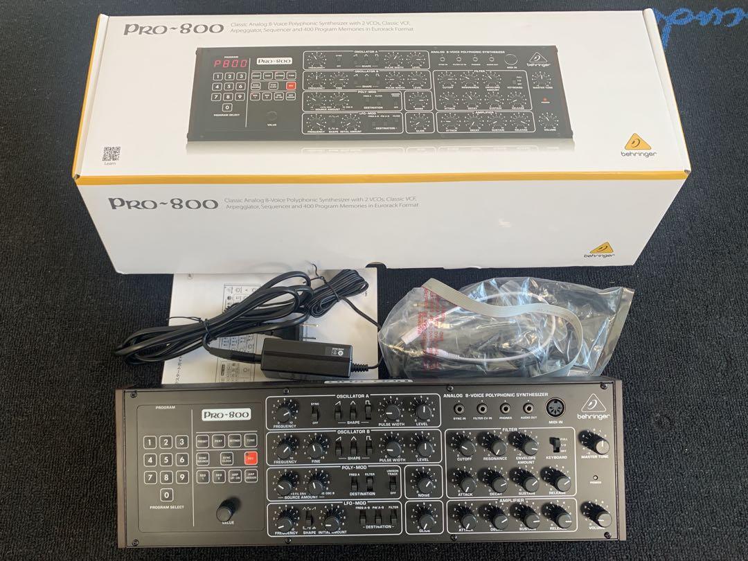 behringer PRO-800 アナログシンセサイザー　ほぼ未使用/美品 BEHRINGER PRO-800 デスクトップ アナログシンセサイザー 送料