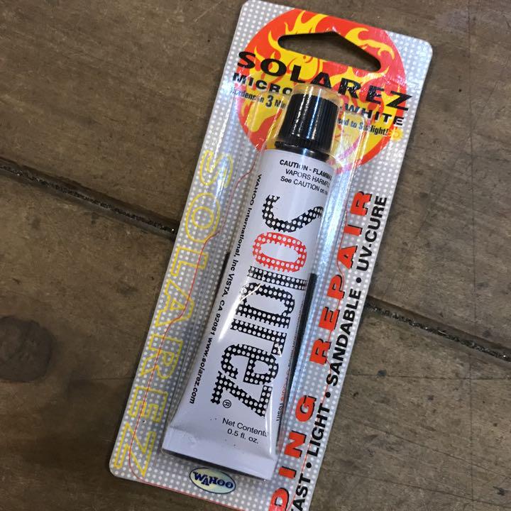 ソーラーレジンホワイト0.5oz サーフボード修理ソーラーレジpu