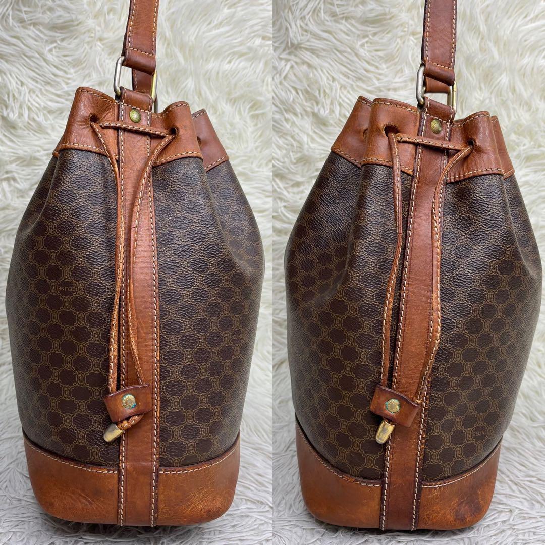 ✨良品✨ CELINE ショルダーバッグ 巾着 マカダム柄 トリオンフ PVC io.eteclab.net