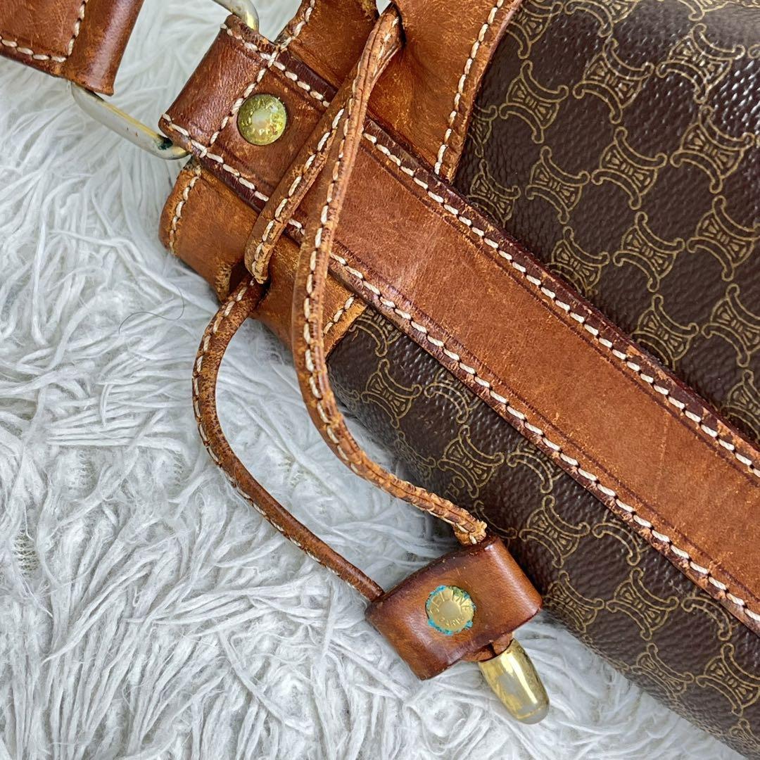 ✨良品✨ CELINE ショルダーバッグ 巾着 マカダム柄 トリオンフ PVC io.eteclab.net