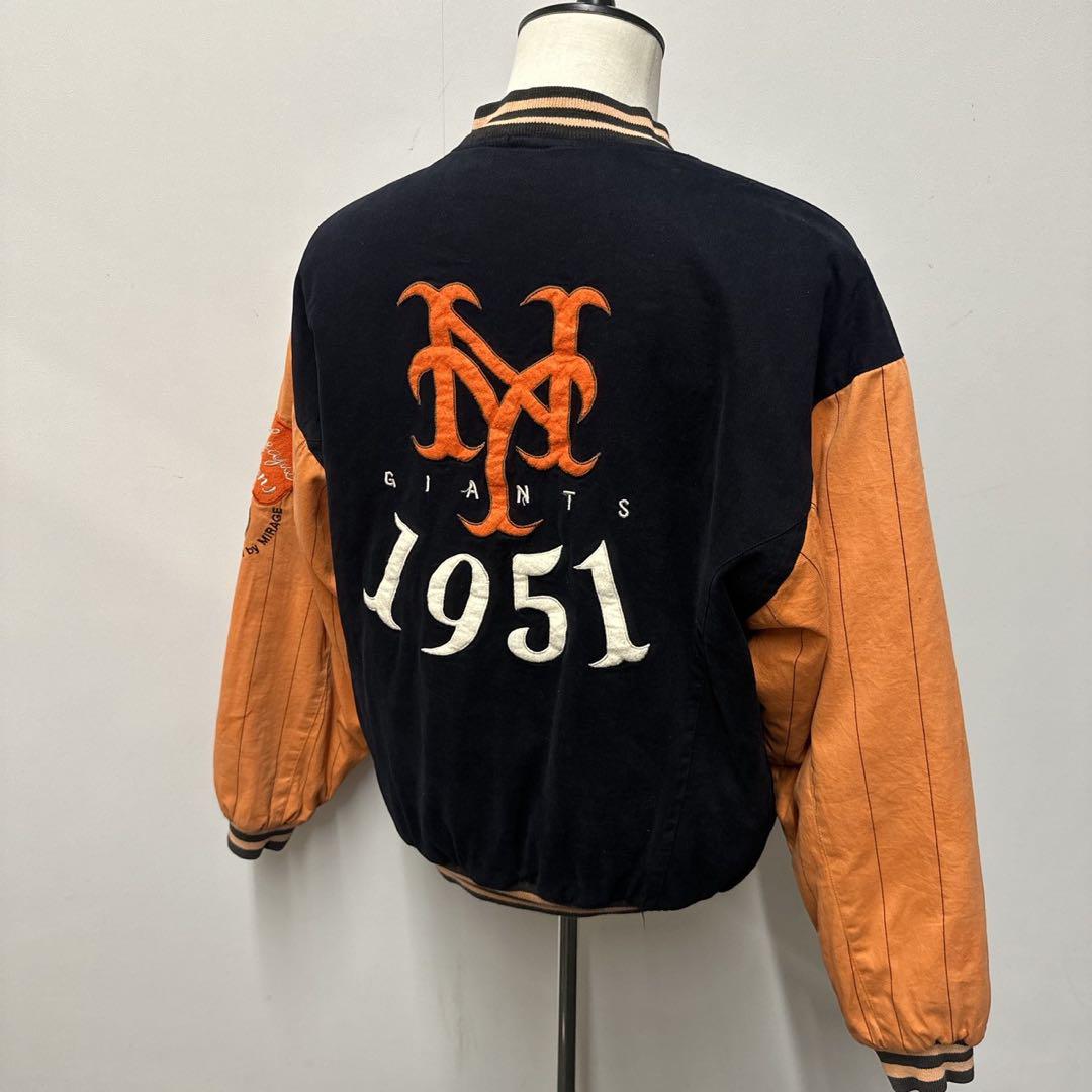 MIRAGE70‘sヴィンテージスタジャンオレンジメンズLサイズNYGIANTS