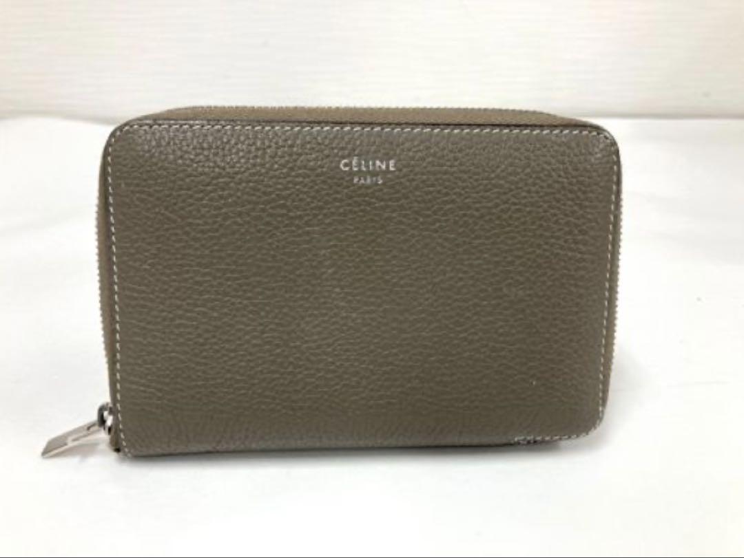 CELINE ラウンドファスナー　コンパクト財布