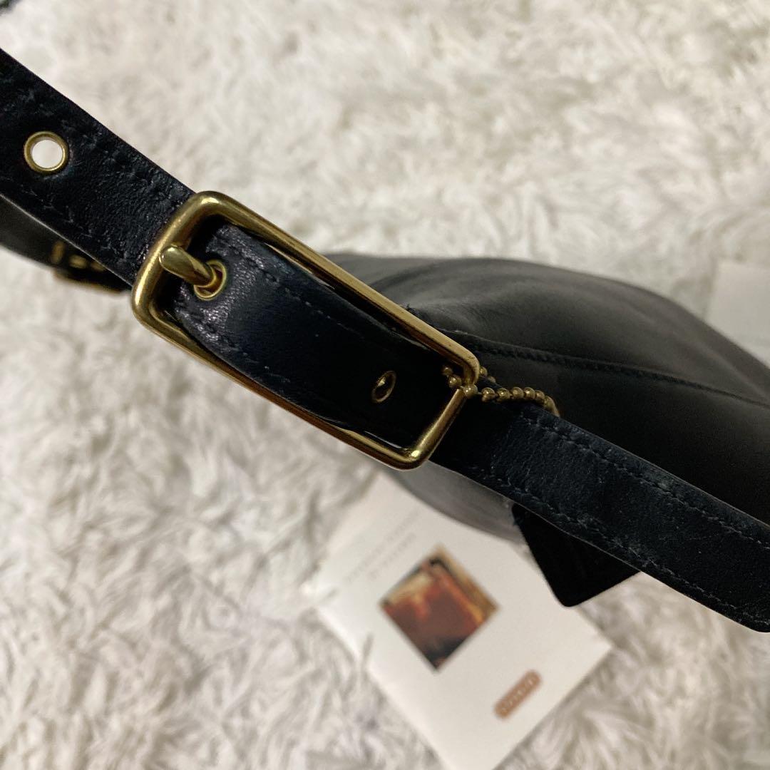 極美品 vintage coach old アクセサリーポーチ クロワッサン