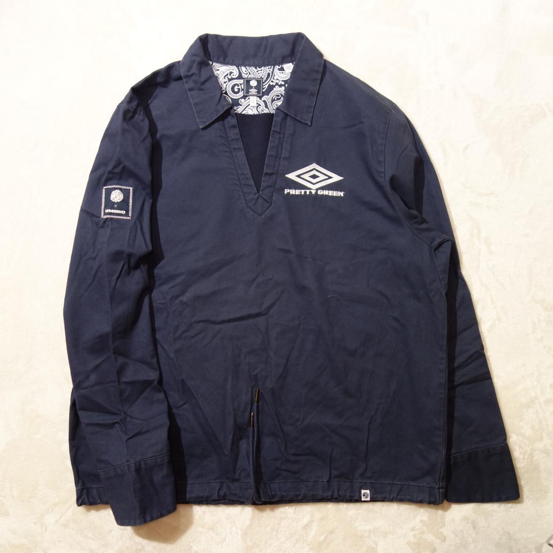 umbro pretty green ドリルトップ　ネイビー oasis リアム