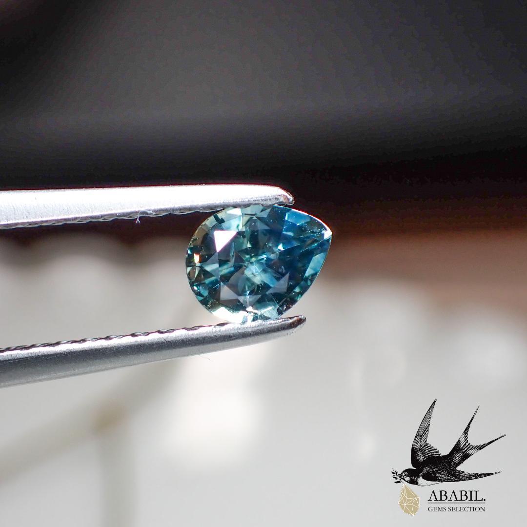 【爆売り！】 天然モンタナサファイア0.36ct【モンタナ州】☆ブルー&イエロー 指輪・リング