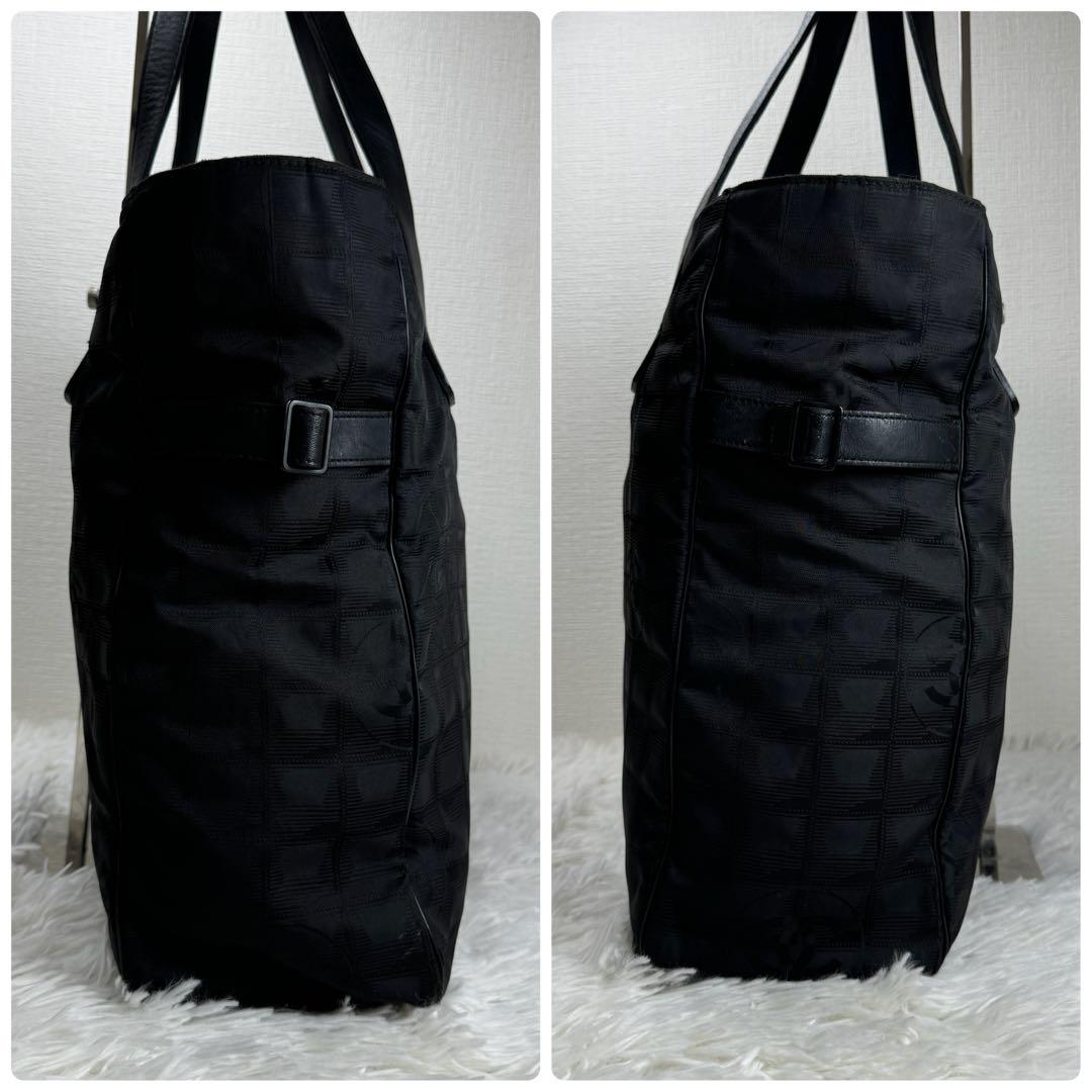 CHANEL シャネル ニュートラベルライン トートバッグ A4 肩掛け 画像4