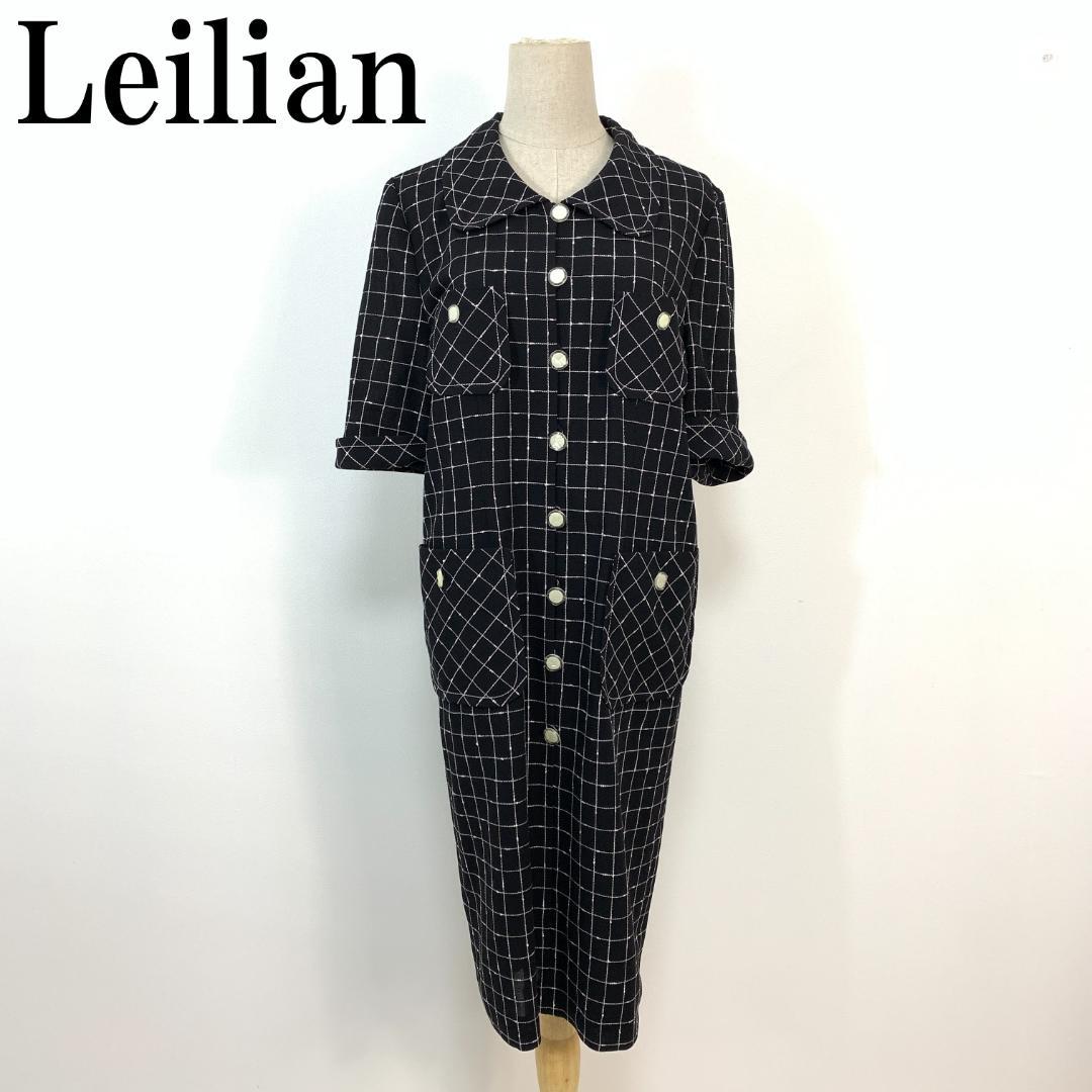 Leilian(レリアン) ワンピース サイズ13 L レディース美品 - 黒