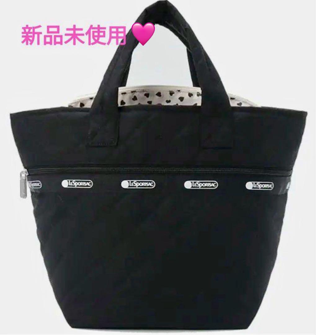 新品レスポートサックMEDIUM MULTI TOTEビターブラックキルト神崎恵