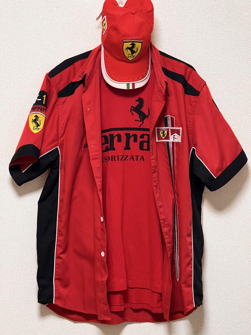 フェラーリ　マルボロ シェル　F1 レーシングピットシャツ XLサイズ