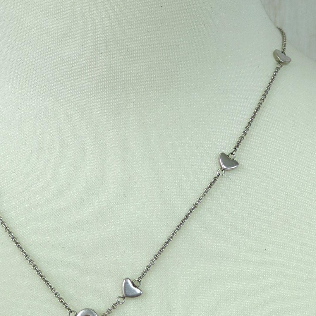 TIFFANY ティファニー ラリアットネックレス オープンハート SV925 画像14