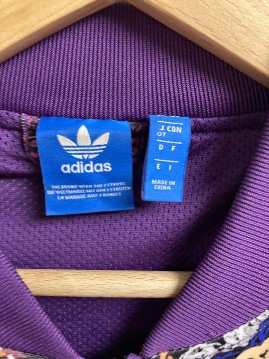 adidas アディダス ジャージ 総柄 パッチワーク トレフォイル