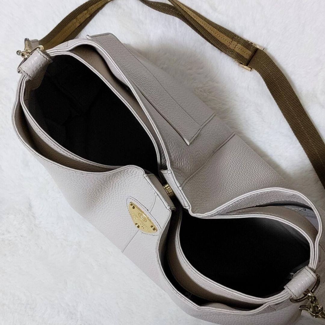 美品 ATAO 2way エルヴィ ショルダー ハンド バッグ レザー  A4
