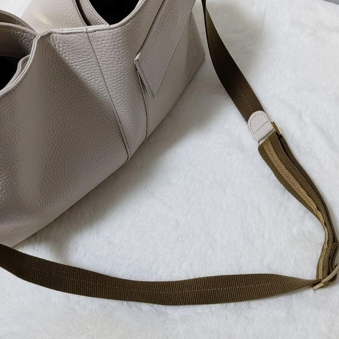 美品 ATAO 2way エルヴィ ショルダー ハンド バッグ レザー  A4