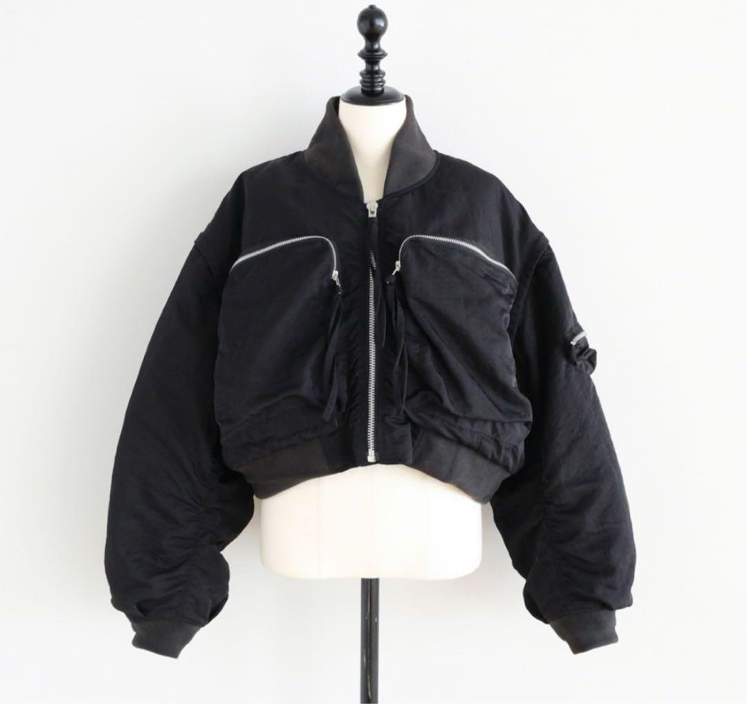 美品2Pocketショート MA-1 searoomlynn ブラック ♡searoomlynn♡ 2PocketショートMA-1 BLACK