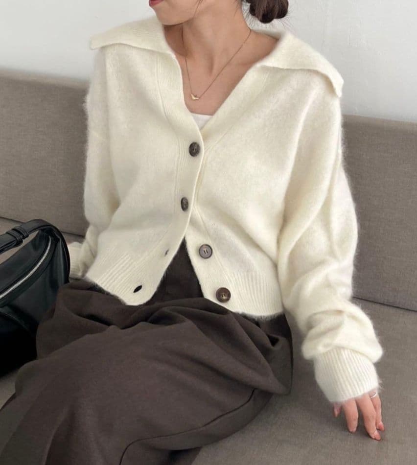 capricieux le mage WOOL100ミンクタッチカーディガンFREE SIZE・CAPRICIEUX LE'MAGE