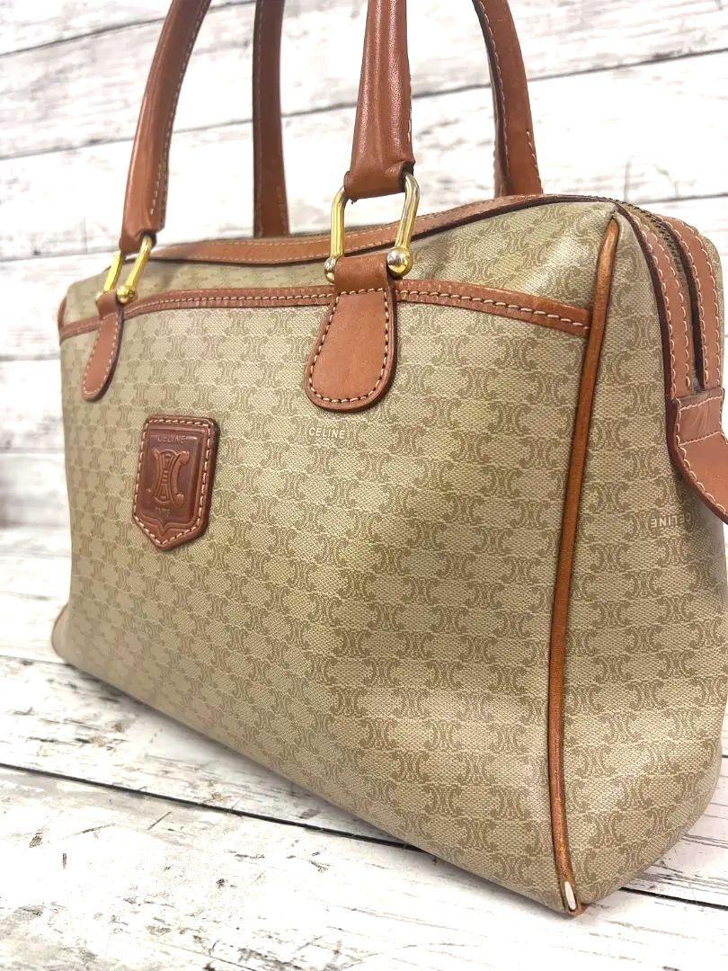 CELNE セリーヌ マカダム柄 ハンドバッグ オールド レザー CELNE セリーヌ マカダム柄 ハンドバッグ オールド レザー