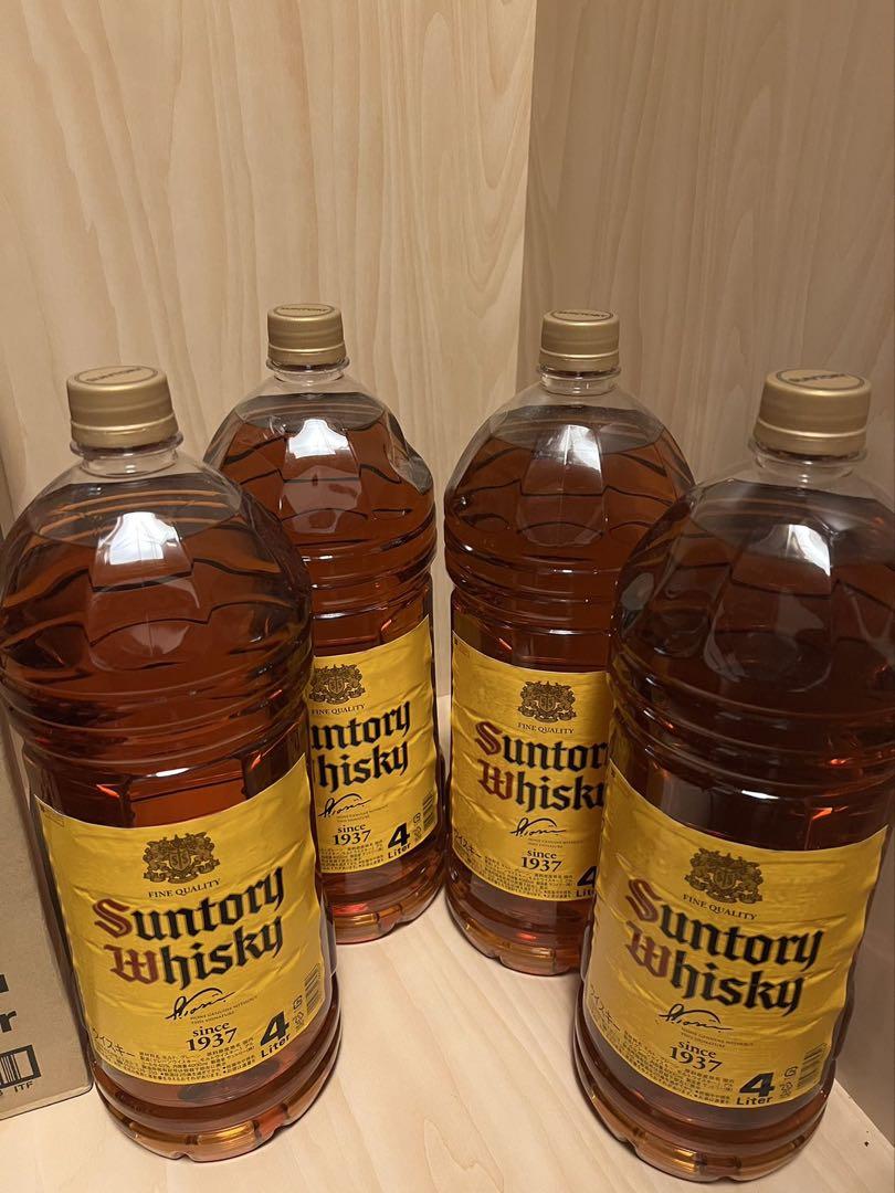 沖縄、北海道取引しません。 値段交渉不可　サントリー角瓶4L×2本