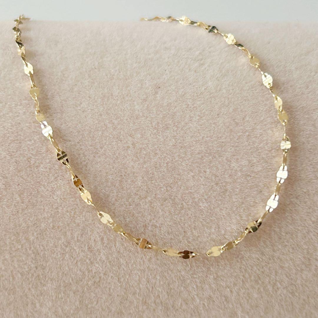 18金 K18 ブレスレット 18cm イタリア製新品、♥