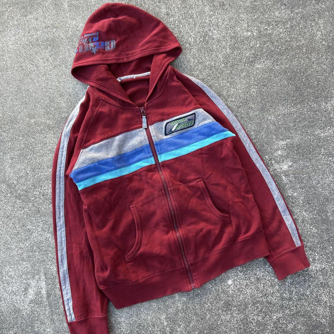 90s00s 一点物 短丈ジップパーカー cityboy usa古着 y2k