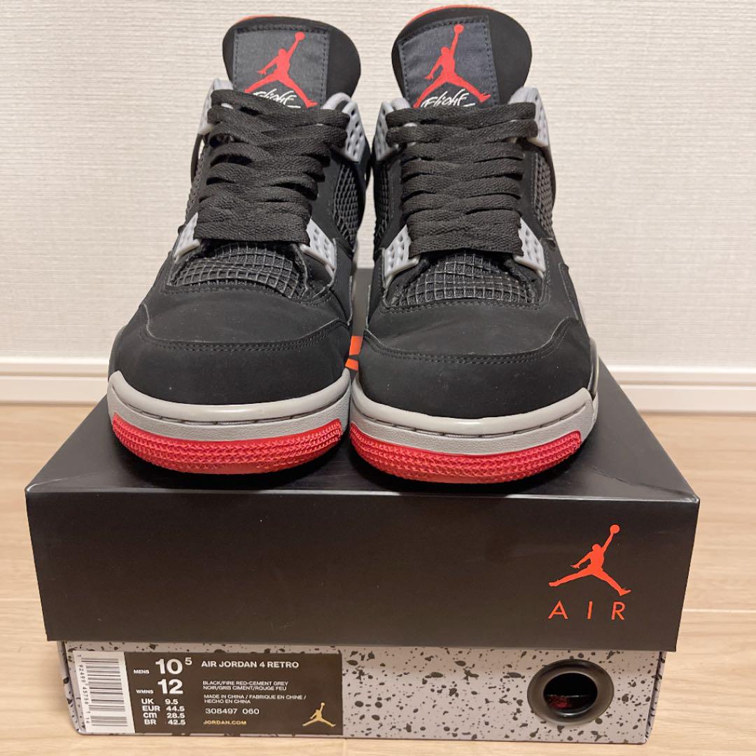 しておりま 良品 NIKE AIR JORDAN4 RETRO BRED 28.5 KCnIF-m54306669435 ナイキ ⊅ボックスも