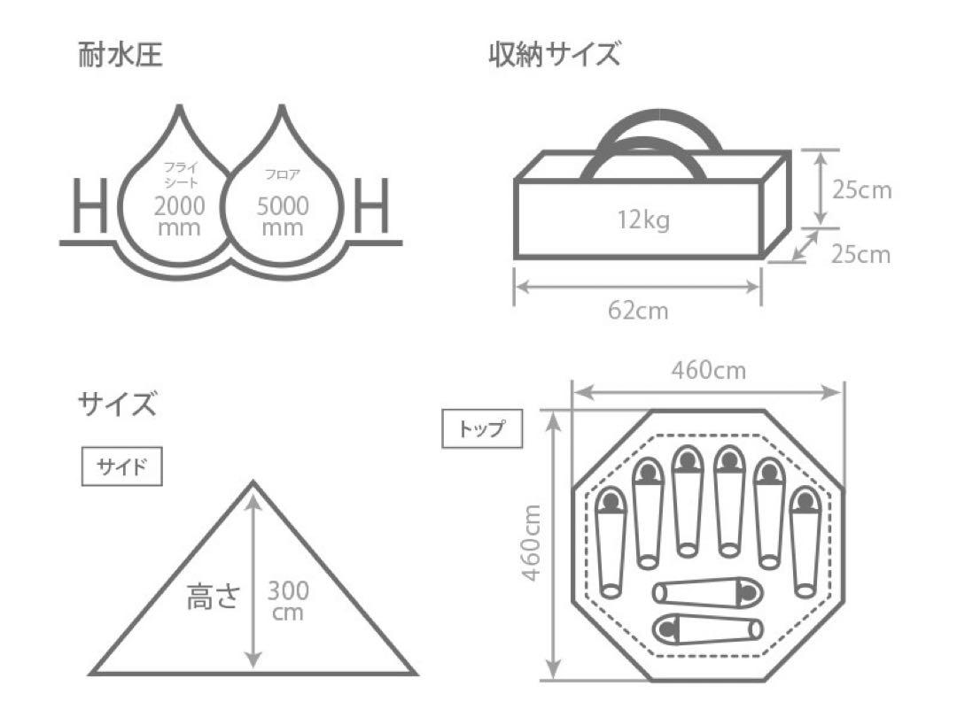 DOD キャンプ4点セット　テント、タープ他