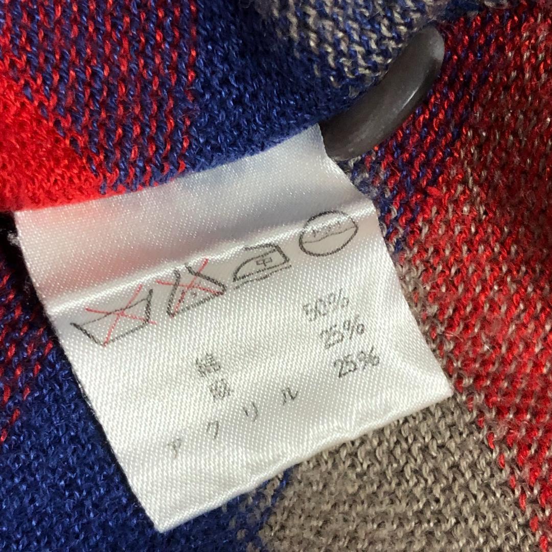 80s ISSEY MIYAKE MEN ポロシャツ ニットポロ 総柄 筆タグ