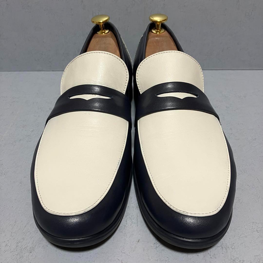 年末のプロモーション特価！ ♡希少♡ バイカラー コインローファー トラベルシューズ ショセ 靴
