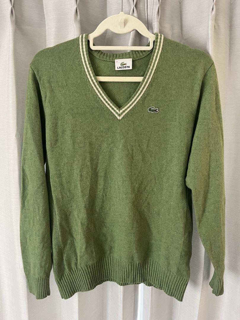 ※まもなく販売終了※春にぴったり!LACOSTE グリーン Vネックセーター ※まもなく販売終了※春にぴったり!LACOSTE グリーン Vネックセーター
