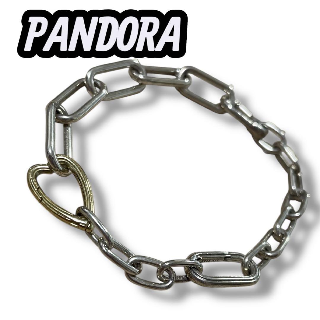 PANDORA ✨パンドラ SV925 チェーン ブレスレット PANDORA Braceletパンドラブレスレット SV925 チェーンハート